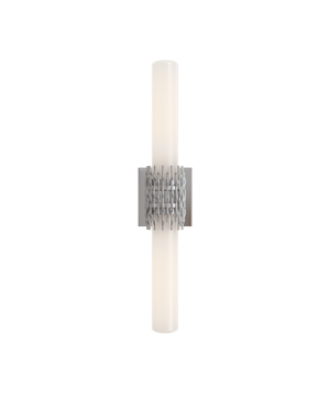 Currey & Company Brietta Elegant Bath Wall Sconce With Unique Wirework Design And Soft Ambient Illumination Silver Glass ,Metal 5800-0070-currey-company