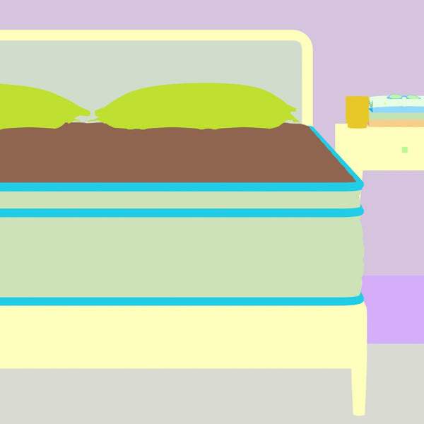 English Elm Queen Hybrid Mattress Euro Top Gel Foam Pocketed Coils Medium Firm 12 Inch Profile B372P396154
