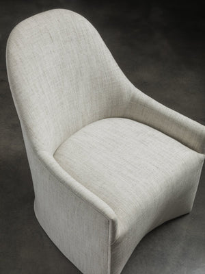 Lexington Artistica Home Lily Upholstered Side Chair – Sculptural Design With Omni-directional Casters For Elegant Spaces No Finish Wood 2260-880-01
