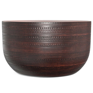 English Elm Johnsen Hand-Finished Metal Coffee Table in Oil-Rubbed Bronze – Round 32.5" Wide Textured Top & Versatile Decor Piece B136P262279