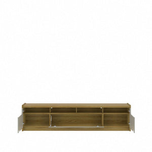 Munoz 87.12 TV Stand in Grey Gloss 226352 Manhattan Comfort