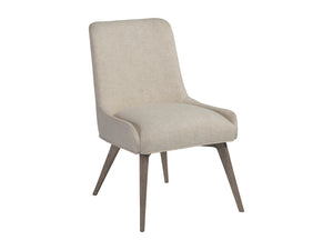 Lexington Artistica Home Mila Mid-century Modern Upholstered Side Chair - Artisan Crafted With Unique Finishes And Comfort Medium Brown Wood 2264-880-01