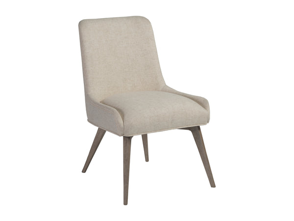 Lexington Artistica Home Mila Mid-century Modern Upholstered Side Chair - Artisan Crafted With Unique Finishes And Comfort Medium Brown Wood 2264-880-01