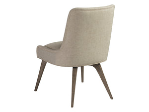 Lexington Artistica Home Mila Mid-century Modern Upholstered Side Chair - Artisan Crafted With Unique Finishes And Comfort Medium Brown Wood 2264-880-01