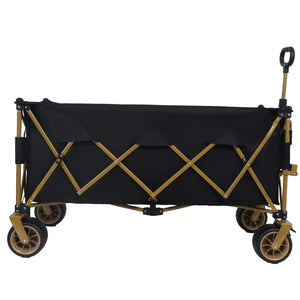 English Elm 51-inch Heavy Duty Steel Folding Utility Wagon with All-terrain Wheels and 480lb Capacity W2932P331764