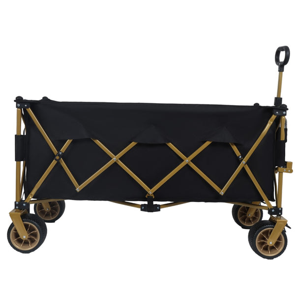 English Elm 51-inch Heavy Duty Steel Folding Utility Wagon with All-terrain Wheels and 480lb Capacity W2932P331764