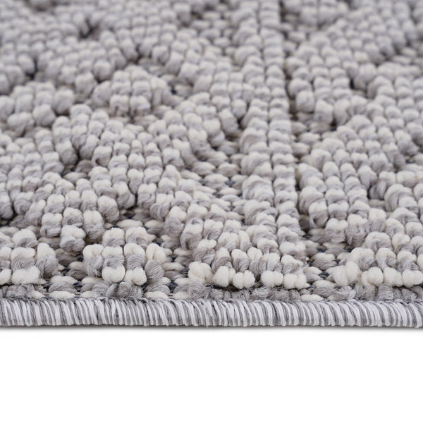 English Elm Loom Geometric White Area Rug 2X8 - Durable, Stain-Resistant, Indoor/Outdoor Design For Family Life B335P289590