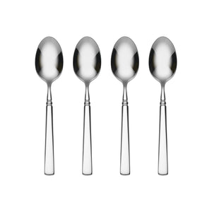 Lenox Easton Shaker Inspired Mirror Polish 18/10 Stainless Steel Heavyweight Flatware Spoon Collection Teaspoons, Set of 4 2267004E