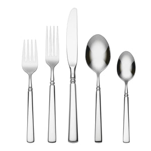 Lenox Easton Shaker Inspired 18/10 Stainless Steel Flatware Set with Mirror Polish Finish 2267005A