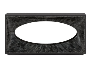 Lexington Artistica Home Elation Gray Console - Hand-painted Faux Horn Design For Unique Home Decor And Signature Style Gray Wood 2268-966
