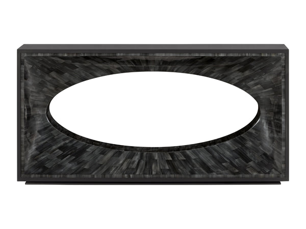 Lexington Artistica Home Elation Gray Console - Hand-painted Faux Horn Design For Unique Home Decor And Signature Style Gray Wood 2268-966