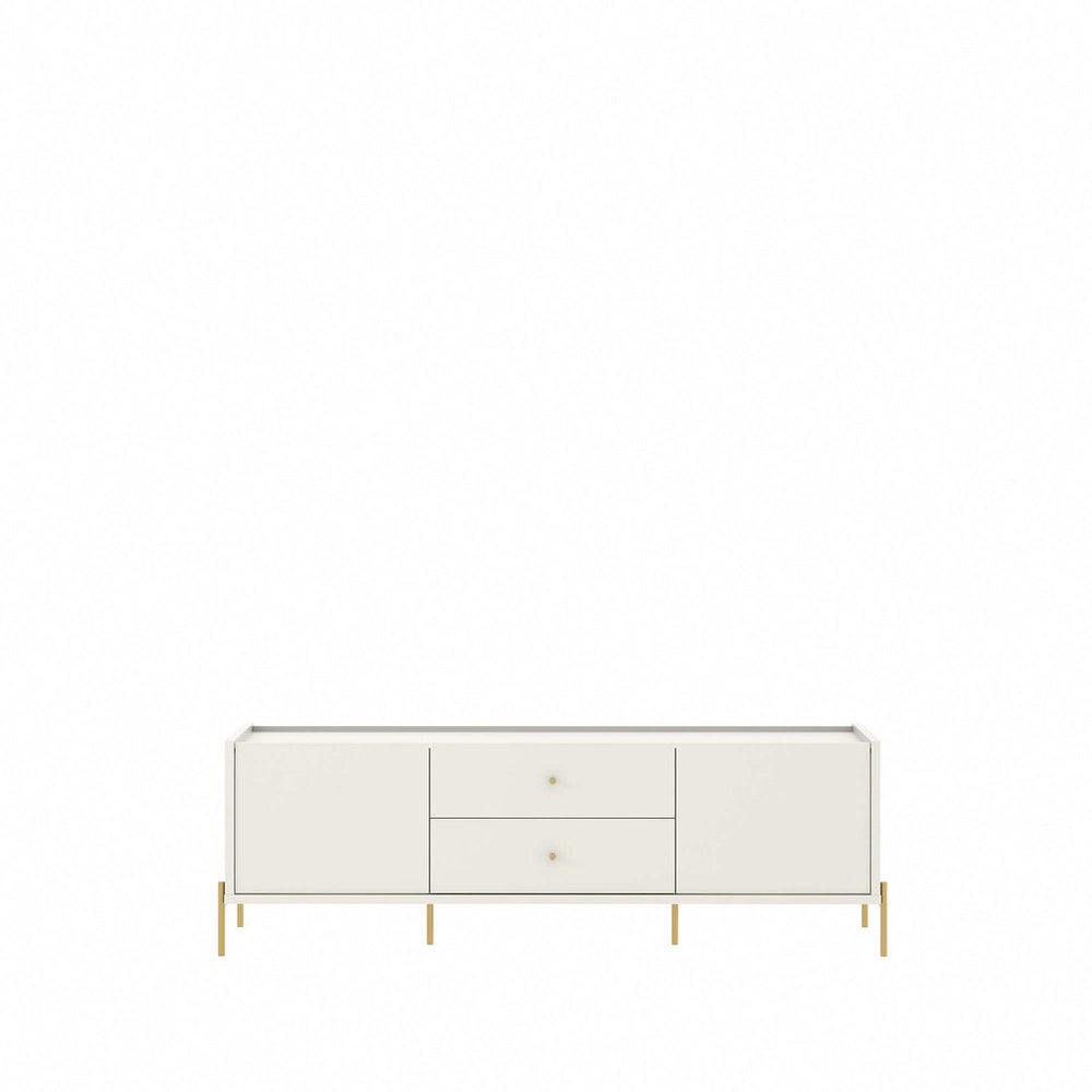 Jasper 72.91 TV Stand in Off White Matte 226851 Manhattan Comfort