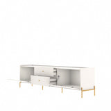 Jasper 72.91 TV Stand in Off White Matte 226851 Manhattan Comfort