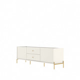 Jasper 72.91 TV Stand in Off White Matte 226851 Manhattan Comfort