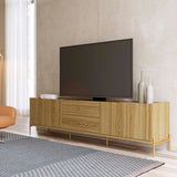 Jasper 72.91 TV Stand in Oak Pro Touch 226852 Manhattan Comfort