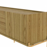 Jasper 72.91 TV Stand in Oak Pro Touch 226852 Manhattan Comfort