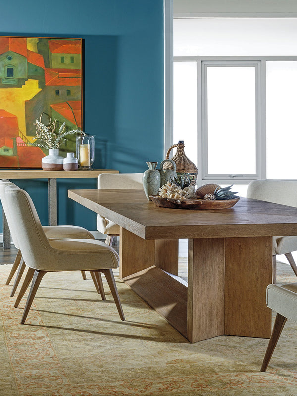 Lexington Artistica Home Mila Mid-century Modern Upholstered Side Chair - Artisan Crafted With Unique Finishes And Comfort Medium Brown Wood 2264-880-01