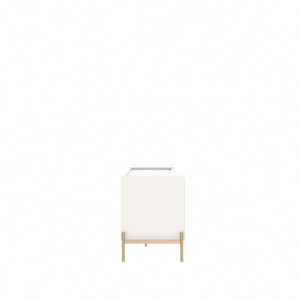 Jasper 86.69 TV Stand in Off White Matte 226951 Manhattan Comfort