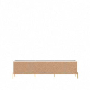 Jasper 86.69 TV Stand in Off White Matte 226951 Manhattan Comfort