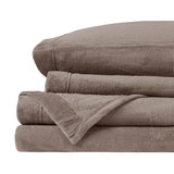 True North by Sleep Philosophy Soloft Plush Casual Micro Plush Sheet Set BL20-0452 Brown