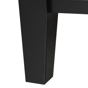 English Elm 20" Matte Freestanding Bathroom Vanity Rubberwood Cabinet Ceramic Sink Open Shelf Black N725P391115B