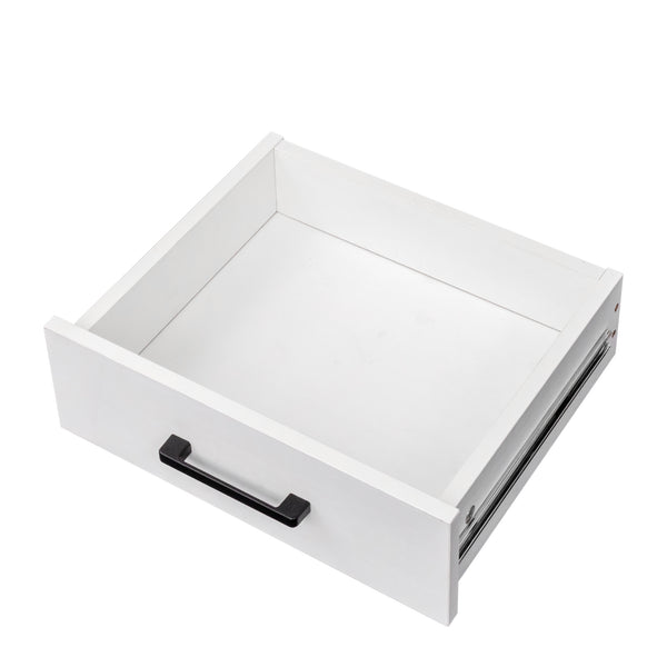 English Elm brown Modular 28-Bottle Wine Cabinet Buffet Cabinet - Dark Melamine Finish, 28-Slot Storage, Compact_x0015_ White W331P266134