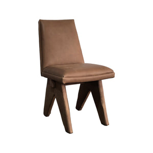 Olivia + Quinn Clarendon Leather Dining Chair - Modern Minimalist Design For Elegant Dining Spaces And Comfort Selena Harness Leather,Foam,Wood 2273_Sel1501