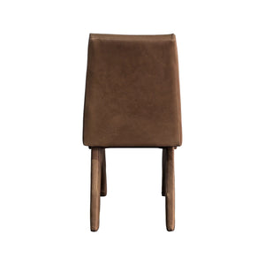 Olivia + Quinn Clarendon Leather Dining Chair - Modern Minimalist Design For Elegant Dining Spaces And Comfort Selena Harness Leather,Foam,Wood 2273_Sel1501