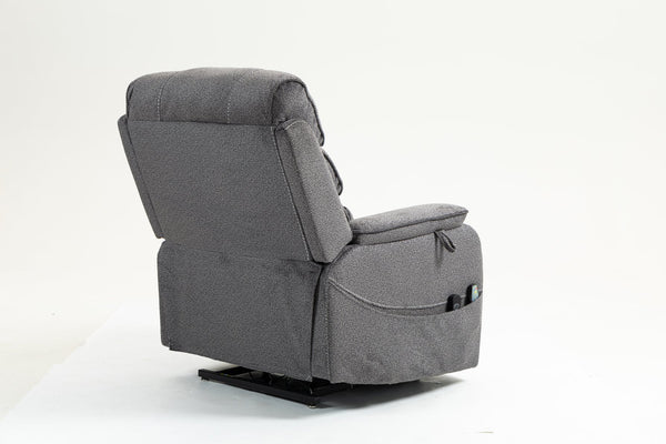 English Elm Lounge Electric Lift Chair With 180° Recline, Massage, Heating, Storage & Wireless Charging Options W547S00058