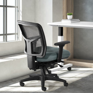 OSP Home Furnishings Progrid® Ergonomic Mid Back Mesh Office Chair with Lumbar Support and Pneumatic Height Adjust 92893-2M