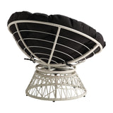 OSP Home Furnishings Papasan Chair Black