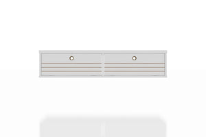 Liberty 42.28 Floating Entertainment Center in White 227BMC6 Manhattan Comfort