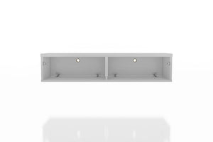 Liberty 42.28 Floating Entertainment Center in White 227BMC6 Manhattan Comfort