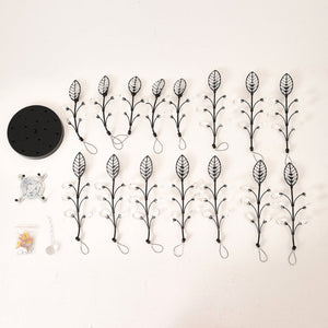 English Elm 15-light Matte Black Farmhouse Chandelier Seeded Glass Globes for Dining Room W5008P466520