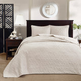 Madison Park Quebec Transitional Reversible Bedspread Set MP13-709 Cream