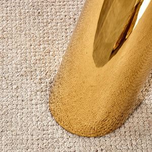 English Elm Table 5-Piece Set: 42-Inch Round Stainless Steel Dining Table With Elegant Black Chairs & Gold Legs W2920S00047-GIGA