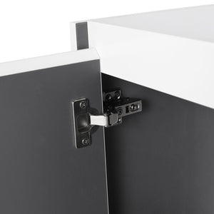 English Elm 12" Bathroom Side Cabinet - Space-Saving Wall-Mount Design With Soft-Close Doors & Modern Style W999P248644