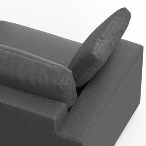 English Elm Charlie Oversized Deep Seater Loveseat - Eco-Friendly Comfort With Plush Cushions & Stylish Design B136P199252