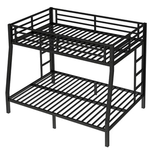 English Elm Metal Full Xl Over Queen Bunk Bed – Heavy-Duty, Space-Saving, Noise-Reducing Comfort For All Ages W1580S00238