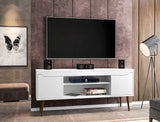 Manhattan Comfort Bradley Mid-Century Modern TV Stand White 228BMC6