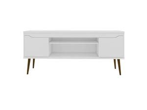 Manhattan Comfort Bradley Mid-Century Modern TV Stand White 228BMC6