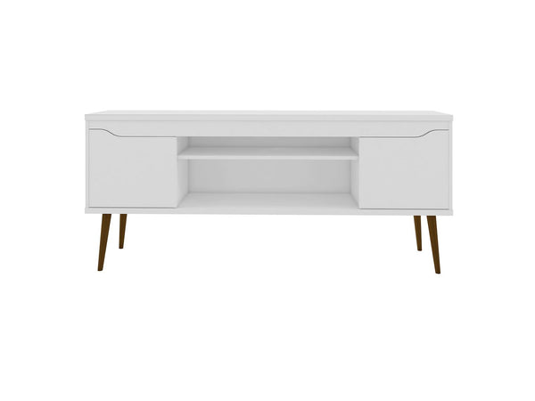 Manhattan Comfort Bradley Mid-Century Modern TV Stand White 228BMC6
