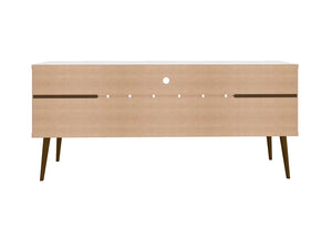 Manhattan Comfort Bradley Mid-Century Modern TV Stand White 228BMC6