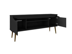 Manhattan Comfort Bradley Mid-Century Modern TV Stand Black 228BMC8