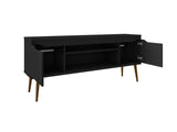 Manhattan Comfort Bradley Mid-Century Modern TV Stand Black 228BMC8