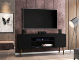 Manhattan Comfort Bradley Mid-Century Modern TV Stand Black 228BMC8