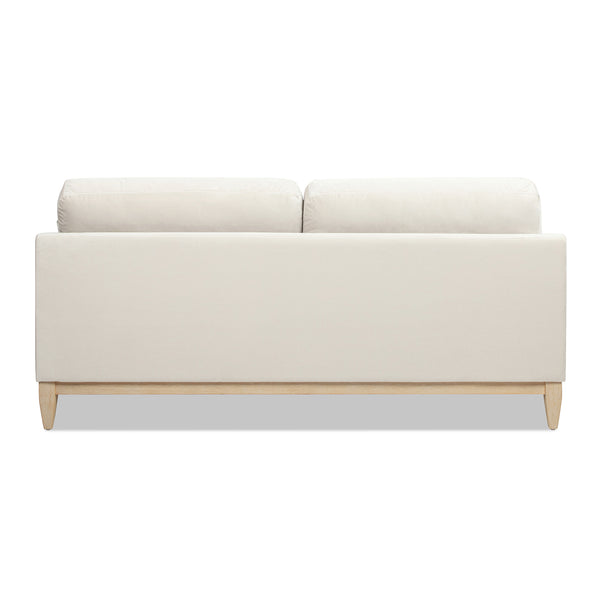 English Elm Jennifer Taylor Home - Pasadena Modern Farmhouse Sofa 75.5" Performance Velvet Upholstery, Sustainable Rubberwood Base Beige B2719P238338