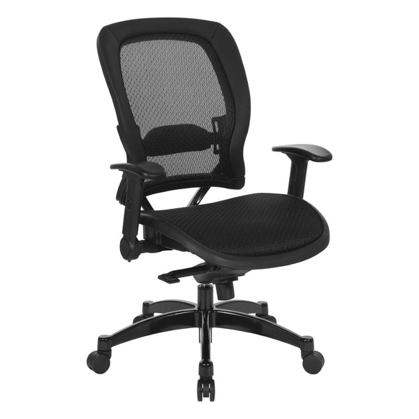 OSP Home Furnishings Manager's Ergonomic Mesh Office Chair with Lumbar Support and Synchro Recline Mechanism 2787R