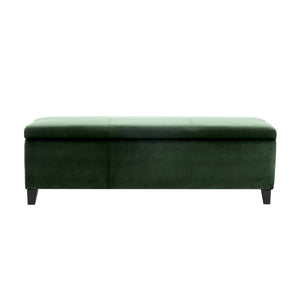 English Elm Indoor Tufted Upholstered Storage Bench with Lift Top Hidden Compartment for Entryway Forest Green N779P396200G