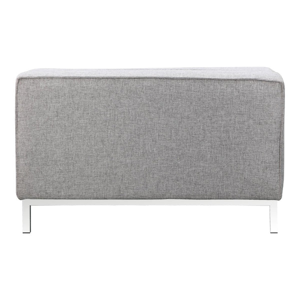 English Elm Covella Tufted Storage Ottoman with Lift Top in Gray Polyester for Living Rooms B2769P504207